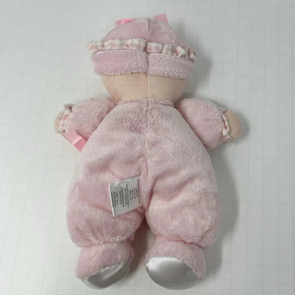 Carters Just One Year My First Doll Pink Plush Baby Rattle Soft‎ nursery Toy 8